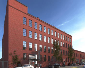 Rendering of the renovated 68-80 Third Street.