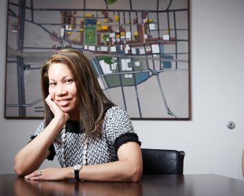 Hope Knight, president of Greater Jamaica Development Corp., in her offices. Yvonne Albinowski/For Commercial Observer