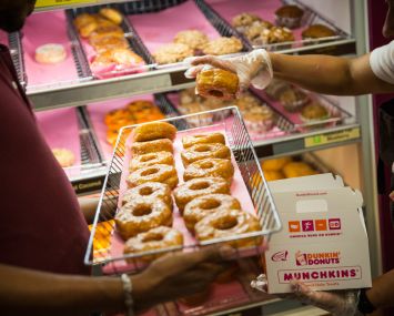 A Dunkin' location in New York City.