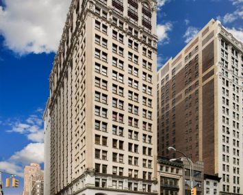 A large, tall building.