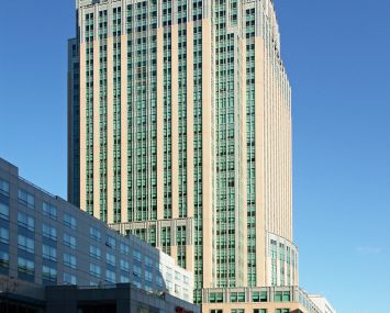 A shot of 330 Jay Street, or 12 MetroTech Center, in Downtown Brooklyn.