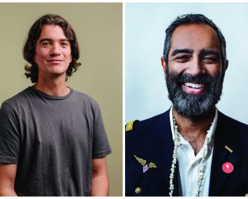 WeWork's Adam Neumann and Knotel's Amol Sarva.