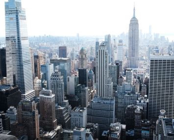 Manhattan's Midtown Offices Remain Largely Empty As Businesses Begin To Consider Returning