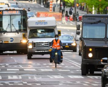 Mayor Bill de Blasio shelved plans to turn a section of Fifth Avenue into a dedicated busway.
