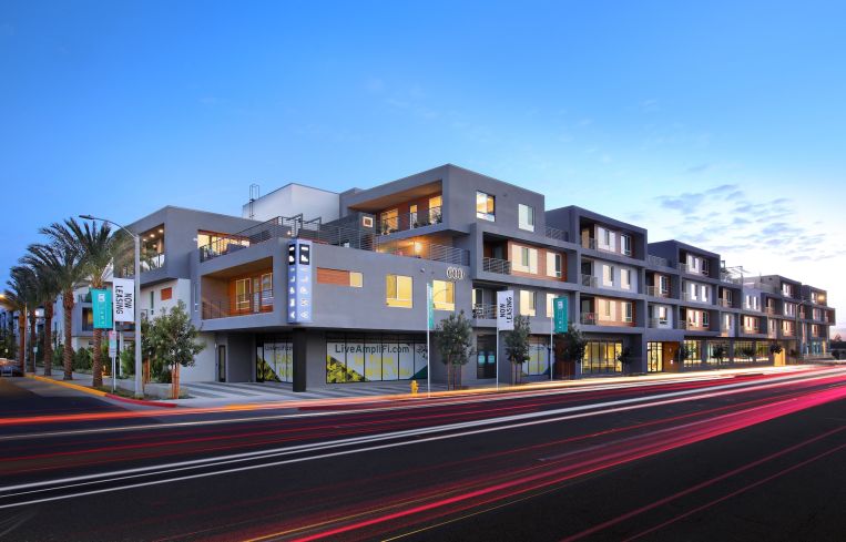 The AmpliFi Apartments are located at 600 West Commonwealth Avenue in the city of Fullerton.