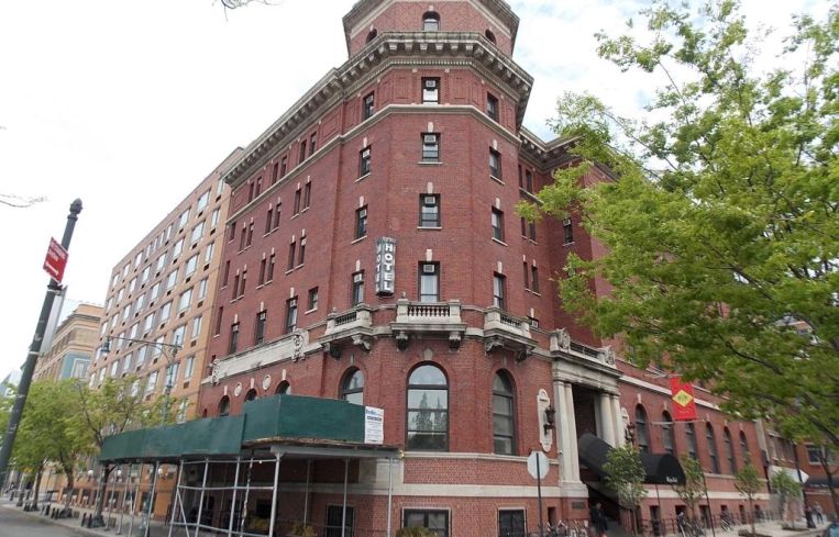 The red brick hotel at 113 Jane Street.