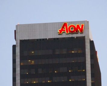 The AON building at 707 Wilshire Boulevard in Downtown Los Angeles.