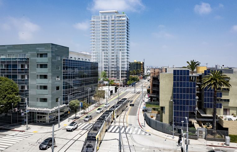 A rendering of 601 Colorado Avenue, Santa Monica.