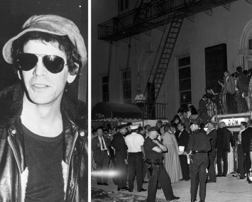 Lou Reed, The Velvet Underground; exterior of the Electric Circus, East Village, NYC