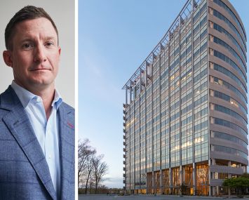 Chris Herron, managing director Iron Hound Management, and 2941 Fairview Park Drive, Fairfax, Va.