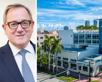 Mark Dixon, CEO of Regus parent company IWG, and 429 Lenox Avenue, Miami.