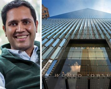 Vishal Garg, CEO of Better.com, and One World Trade Center.