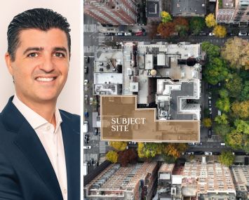 Legion Investment Group CEO Victor Sigoura and parcels of land purchased by Legion at 38 Gramercy Park East.