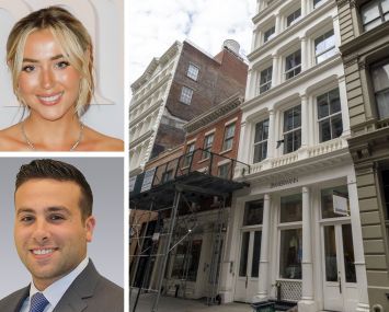 Odd Muse founder Aimee Smale, Colliers Vice President of Retail Jake Horowitz, and 55 Mercer Street.