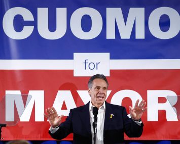 New York City mayoral candidate Andrew Cuomo.