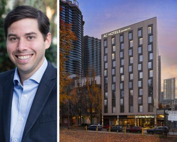 Jared Schlosser of Peachtree Group and the AC Hotel Seattle Downtown.