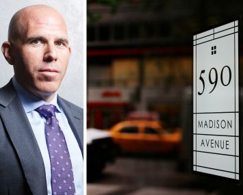 RXR CEO Scott Rechler and 590 Madison Avenue.