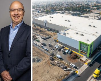 North Palisade Self Storage Managing Partner Steve Cobbs and 1920 Randolph Street, Huntington, Calif.