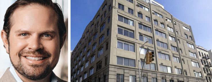 Cushman & Wakefield's Steven Soutendijk and 100 Kenmare Street.
